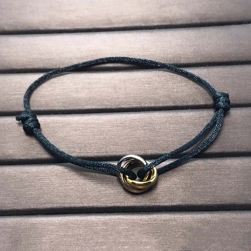 Womens bracelet gold bracelets femme Stainless Steel thread rope designer Knot bracele man sier jewelry bravelet women_voghion.com
