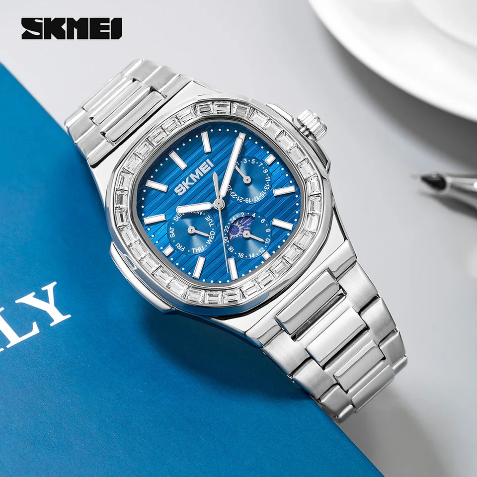 Montre à quartz étanche pour homme et femme, montre-bracelet de luxe de grandes marques, avec calendrier et horloge_voghion.com