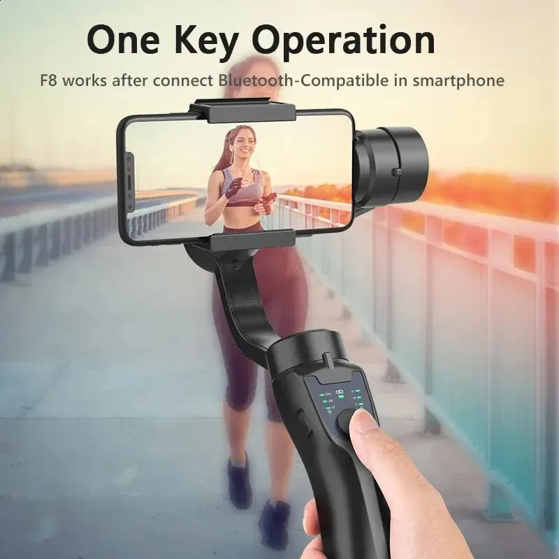 Support de téléphone portable à cardan 3 axes QAML F8, stabilisateur d'enregistrement vidéo anti-vibration pour smartphone 250417_voghion.com