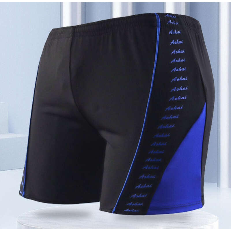 Pantaloni scurți de baie pentru bărbați, supradimensionați, cu croială lejeră, cu unghi pătrat, pentru baie în izvoare termale, anti-ingomor_voghion.com