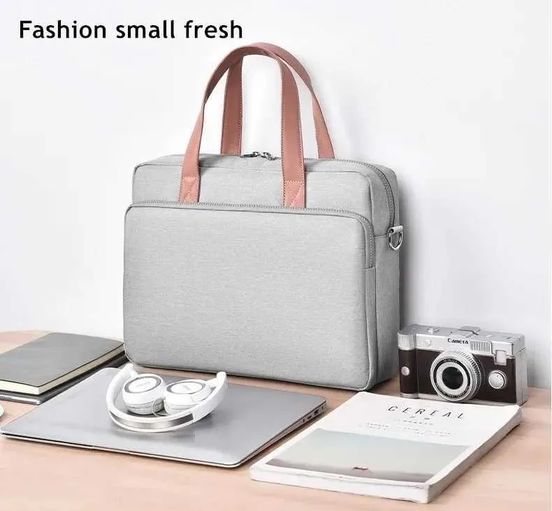 Geantă de laptop rezistentă la șocuri 14/15/16 inch geantă de mână servietă bărbat/doamnă husă de umăr pentru carte notebook tabletă PC Ba241107_voghion.com