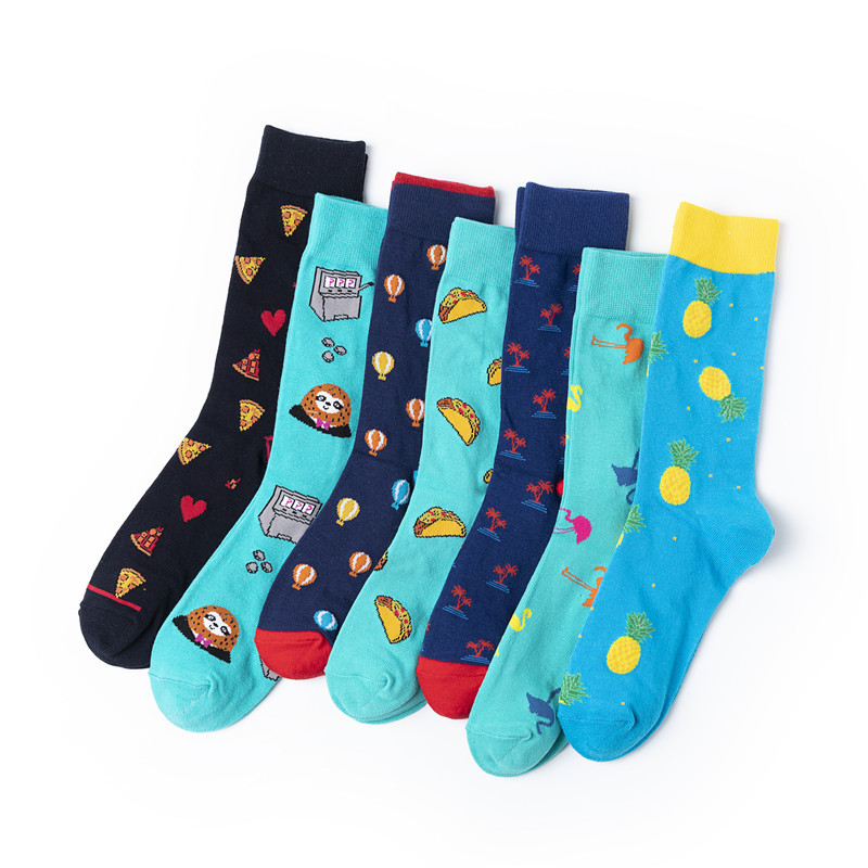 2025d All-Season Mid-Calf Women's Combed Cotton Personality Men's Socks Cartoon Trend_voghion.com