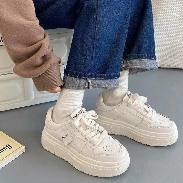 Casual Kvinna Sko Modis Rund tå Kilkorg Träskor Plattform Söt Retro Sommar Liten Sport Creepers Rom Snörning Leis_voghion.com