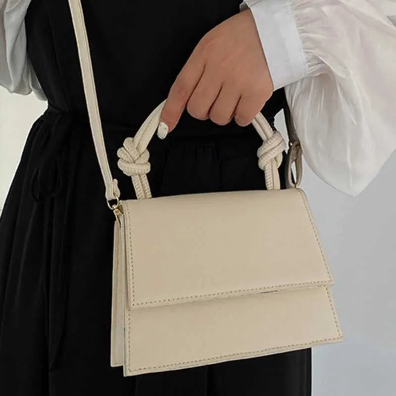 Solide Pu Leder Schulter Tasche Mode Designer Handtaschen Top Griff für Frauen Casual Umhängetaschen Ba241108_voghion.com