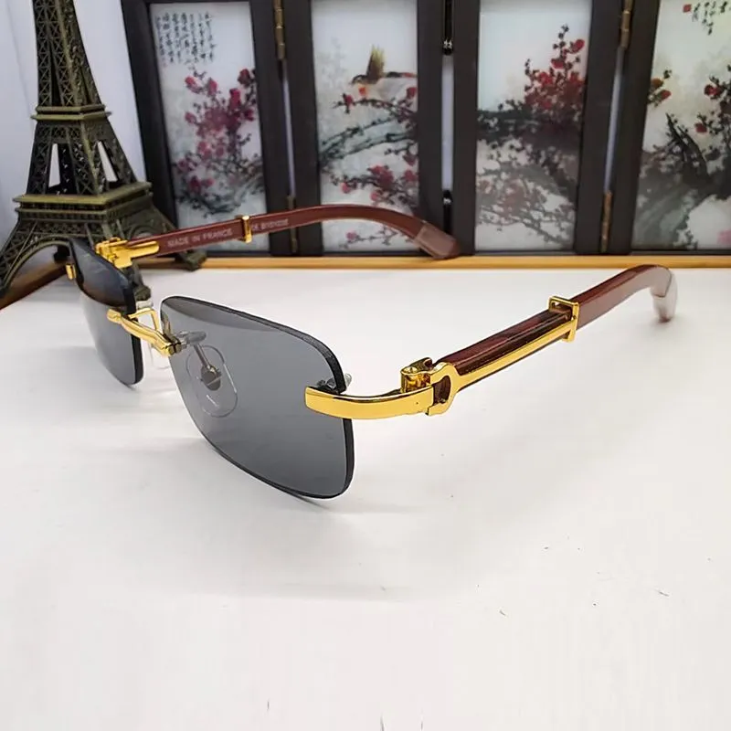Luxurious Designer Sunglasses for Woman Polarized Mens Sport Fashion Polygon Unique Sunglass Party Travel Beach Wood_voghion.com