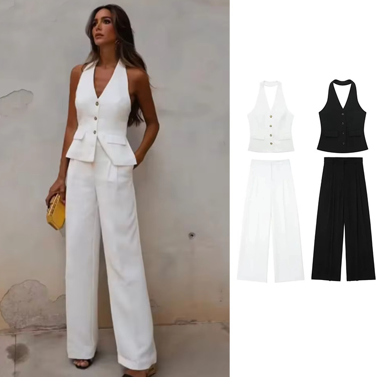 Women’s Clothing Spring And Summer New Women’s Vest Vest + Shorts Suit