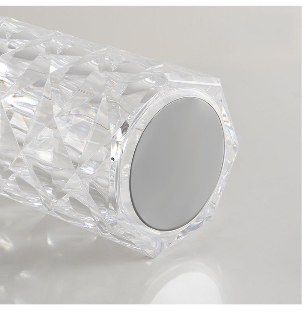 LED Crystal Table Bedroom Atmosphere Lamp Rose Projector USB Touch Night Light Decorative Lights for Room Decor_voghion.com