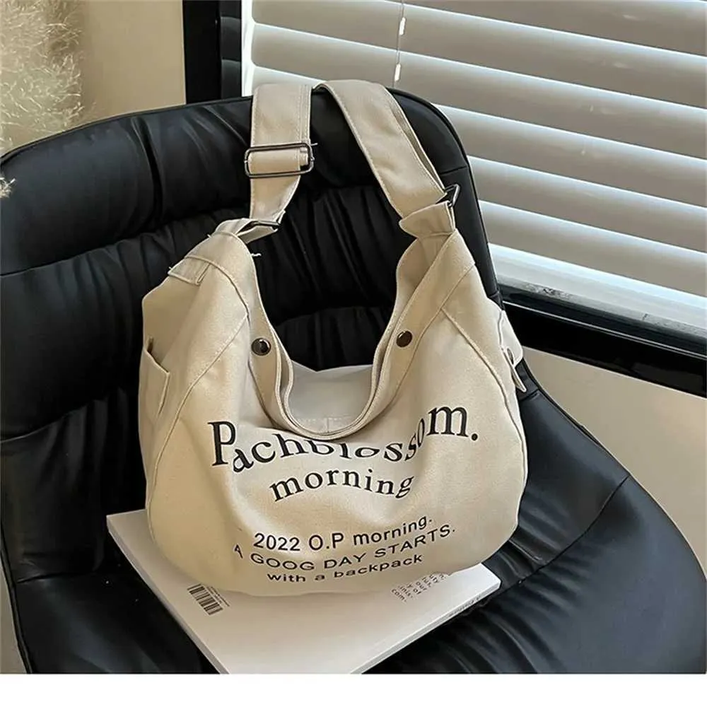 Borsa a tracolla in tela da donna grande shopper messenger bag_voghion.com