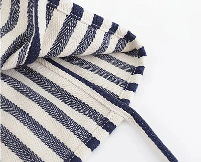 Fashion Ladies Classic Striped Canvas Handbag Large Capacity Shoulder For Female Simple Beach Casual tote Shopping Bag_voghion.com