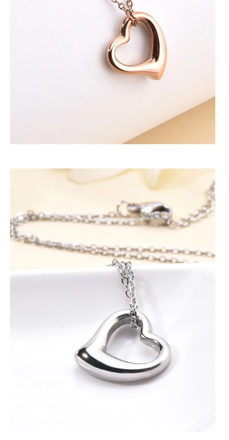 Hose Halsketten Damen Hals Schmuck Valentinstag Göttin Geschenk Schlüsselbein Kette Mini Herz Pfirsich Halskette Für_voghion.com