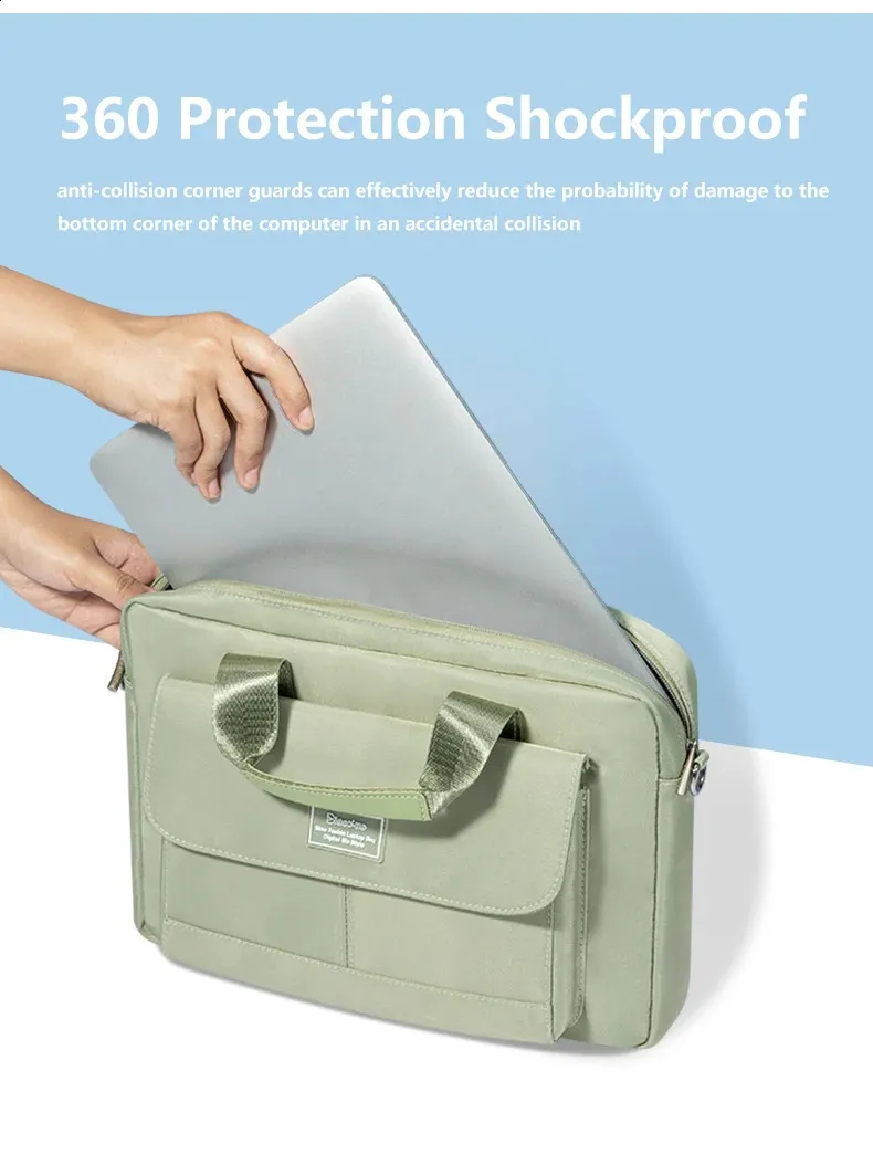 13.3 14 15.6 16 inch Laptop Bag Shoulder Handbag Briefcases Sleeve Case For book Air Pro HP 240907_voghion.com