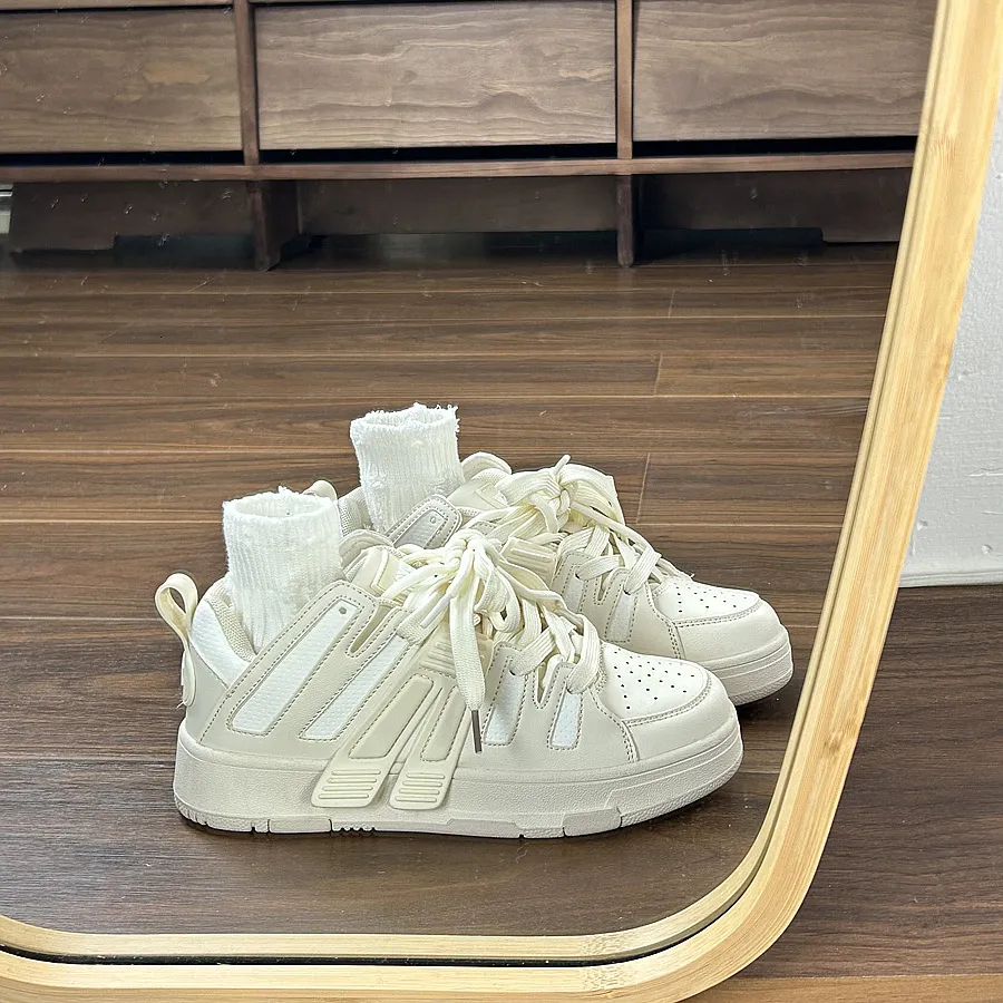 Schwarze Damen Freizeitschuhe Im Koreanischen Stil Vielseitige Sneaker_voghion.com