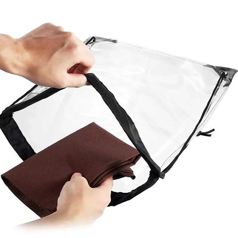 New Transparent Drawstring Backpack Fruit storage Tote Gym Bag Sport Pack Unisex Large Capacity Lightweight Beach_voghion.com