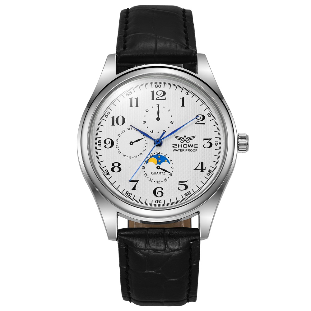 Dreiäugiges Paarpaar, personalisiertes Temperament, blaue Nadel mit einfacher Business-Herrenuhr, OL-Damenuhr_voghion.com