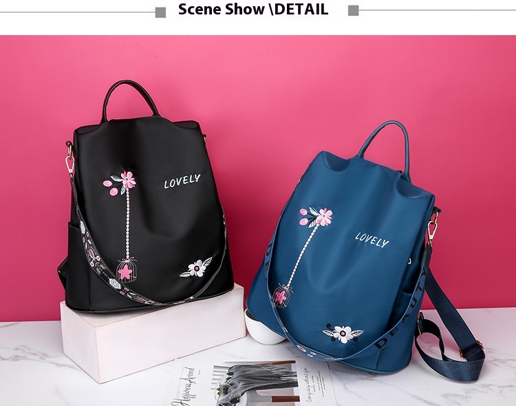2024 New Oxford Cloth Small Backpack For Women Korean Version Anti-theft Lightweight Single Shoulder Dual-purpose Student Backpack_voghion.com