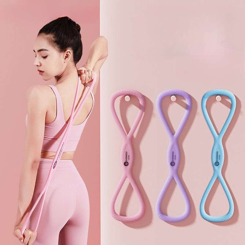 Unleash Ultimate Flexibility! 8 - Foot Silicone Puller For Shoulder & Neck Yoga_voghion.com