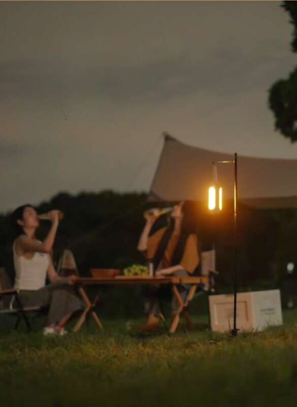 New Multifunctional Camping Light, 10000mAh Battery, Tri Color Dimming, USB Emergency Charging One Step Faster_voghion.com