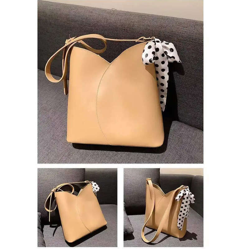 Luxe damesschouwertas met grote inhoud bucket bag tas_voghion.com
