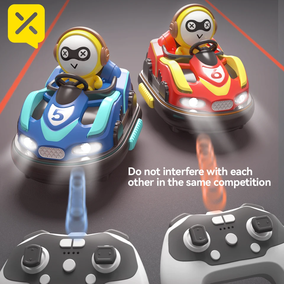 Remote Control Battle Bumper Cars With Sound And Smoke Effects_voghion.com