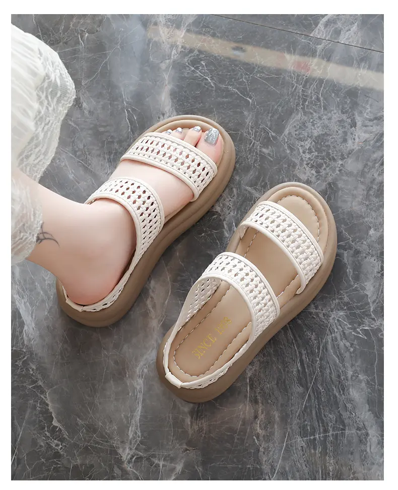 Pantofole donna traforate sandali comodi per piedi larghi_voghion.com