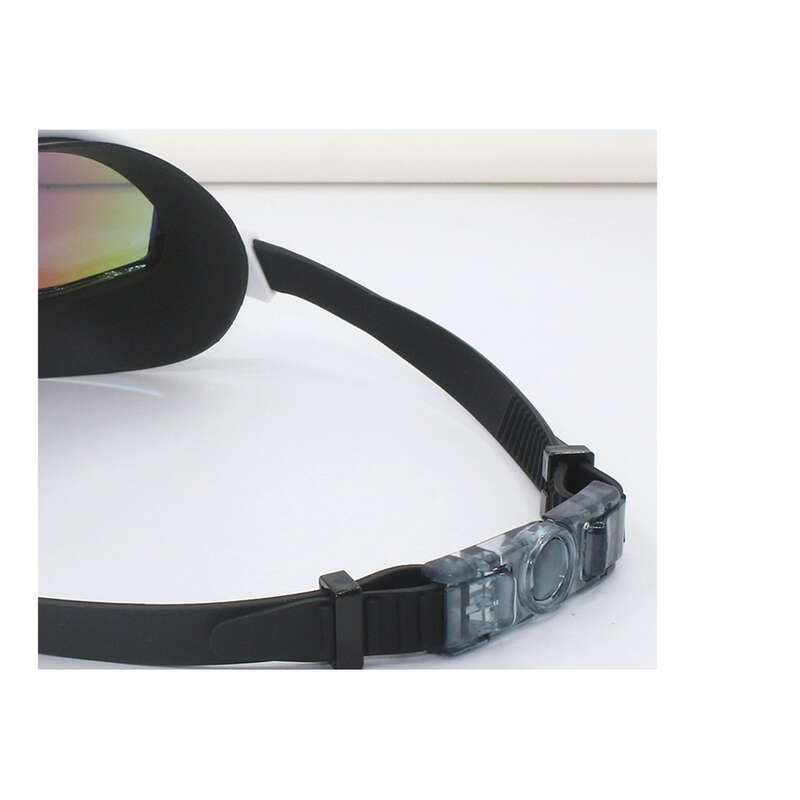 Adult Large Frame Electroplated High-definition Swimming Silicone Goggles, Waterproof, Anti Fog, Plated Color Goggles_voghion.com