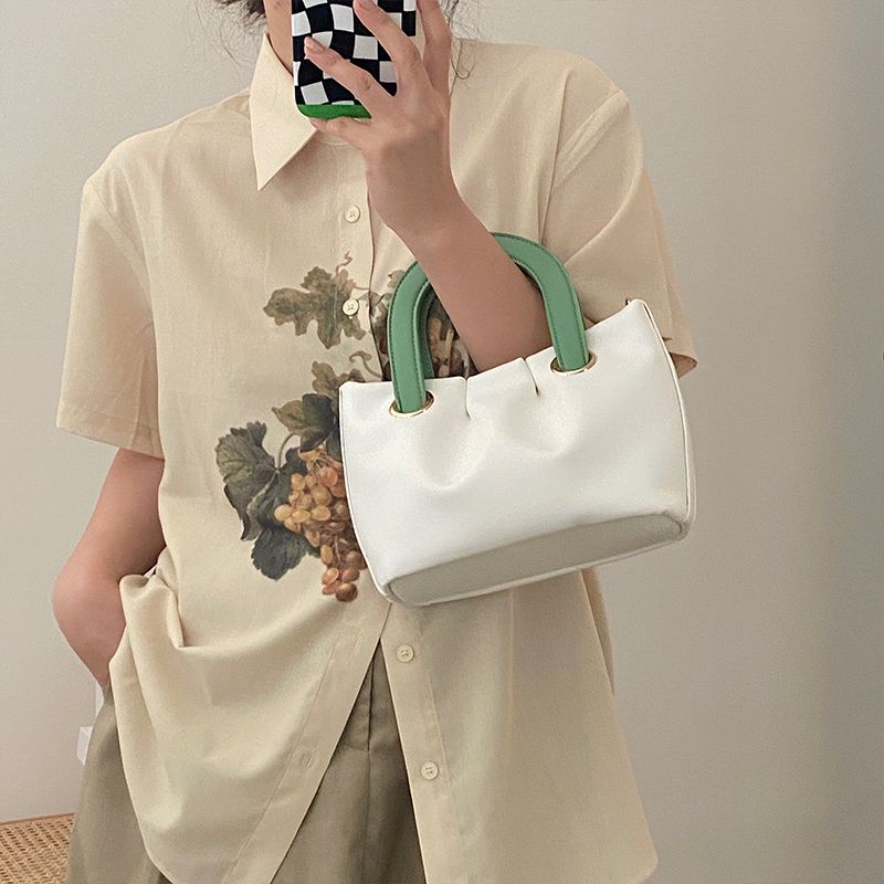 Kleine gruppe plissiert cloud crossbody frauen in 2024, neue sommer, kontrast farbe, handtasche für mädchen, trendy_voghion.com