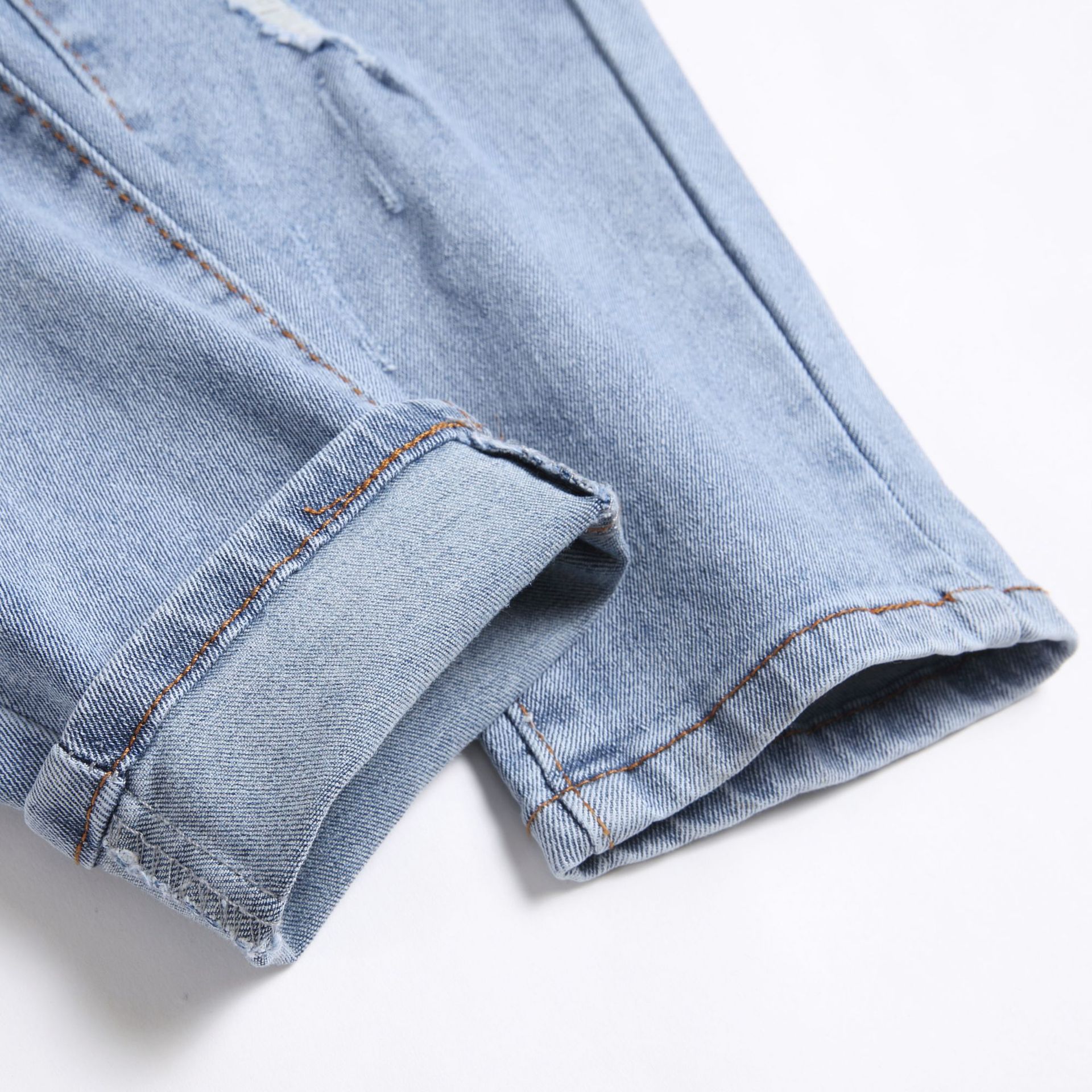 Herren Jeans In Unifarben Slim Fit Freizeithose Aus Denim_voghion.com