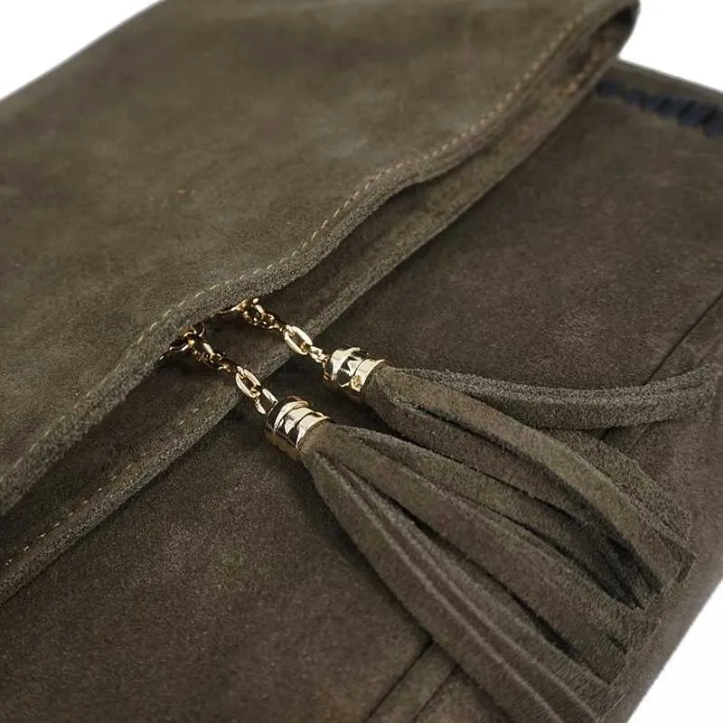Sac à bandoulière en daim véritable et nubuck pour femme, sac à bandoulière latéral à franges, sac de créateur Za, taille moyenne, élégant au quotidien_voghion.com