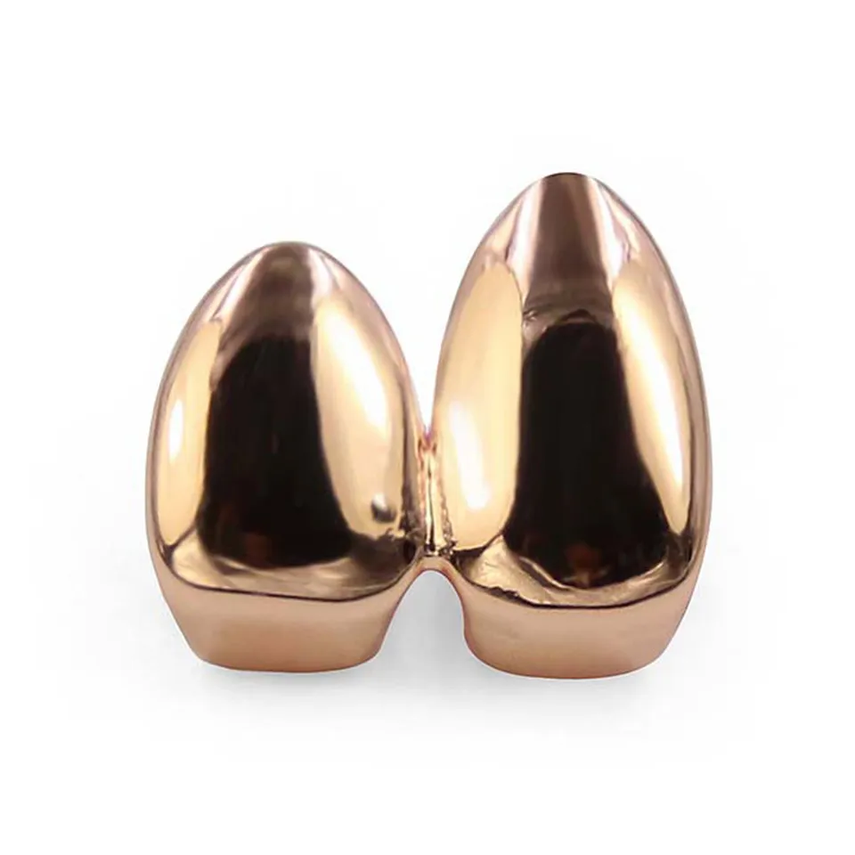 Grillz din aur real, bretele, simplu, punk, hip hop, dublu, dinți dentari, gura Fang, grilă de dinți, capac pentru cosplay, Halloween, costum_voghion.com