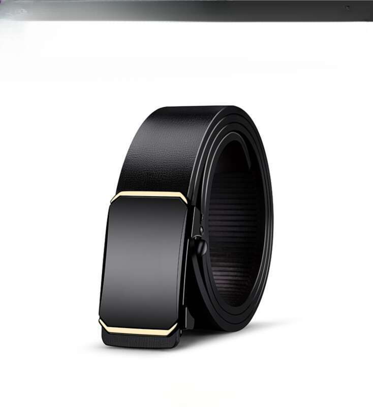 Men's Toothless Inner Business Automatic Buckle Hundred Belt_voghion.com