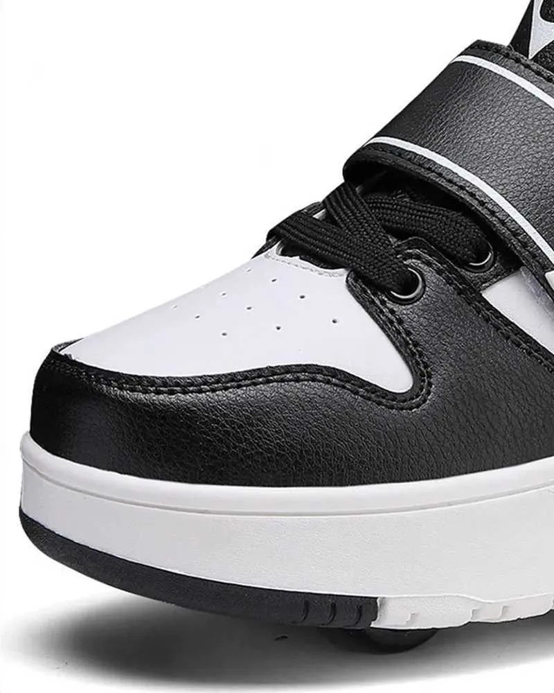 Barn Rullskridskor Pojke Flickor Sneakers Sportskor med 4 Hjul till Jul Födelsedag Barn Show Present H241028_voghion.com