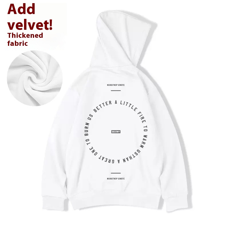 Herr plus size hoodie i plysch höst vinter lös passform_voghion.com
