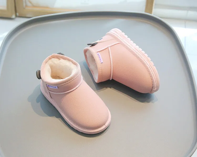 Kids Short Boots Boys Autumn Winter Children Girls Fashion Boot Littlesprouts Toddler Soft Comfortable Warm Snow Shoes_desvips.com