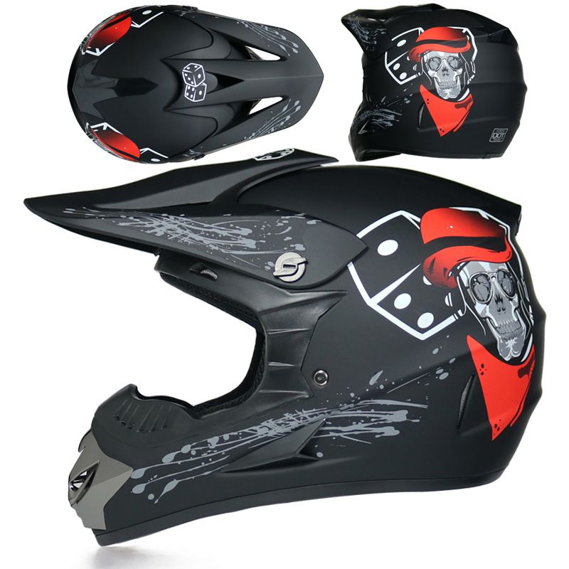 Capacete completo para bicicleta de montanha DH cross-country com certificação DOT_voghion.com