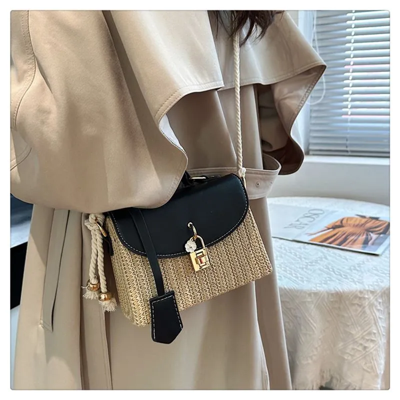 Designer Free Shipping 2025 New Fashion Commuting Small Square Premium Texture Woven Single Shoulder Crossbody Bag For_voghion.com