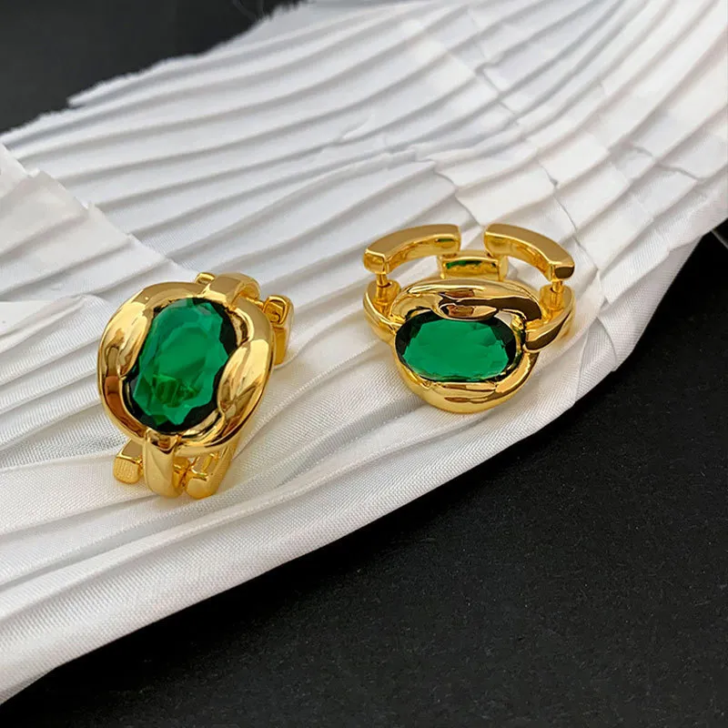 Anello vintage in oro 14 carati con smeraldo da laboratorio, argento sterling, fedi nuziali per donne, promessa nuziale, regalo di compleanno_voghion.com