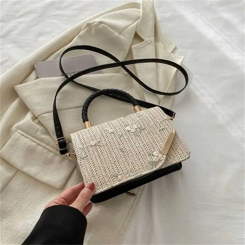 Borsa a tracolla in paglia boho per donna estate spiaggia mare_voghion.com