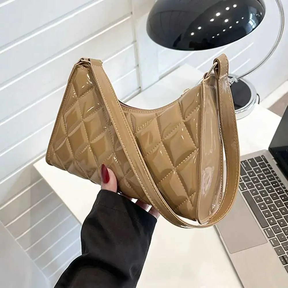 Damen Unterarmtasche PU Leder Casual Retro Handtaschen Totes Schultertaschen Shopper Ba241022_voghion.com