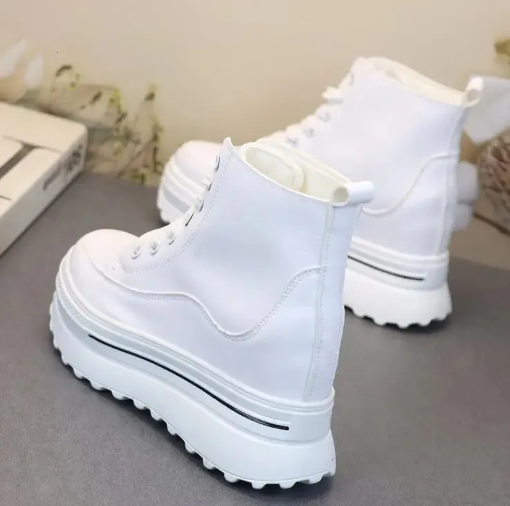 Platform Pu Leather Wedge Hidden Boots For Women Winter Running_voghion.com