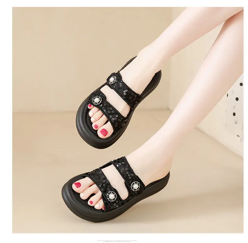 Pantofole donna eleganti ciabatte alla moda per casa e mare_voghion.com