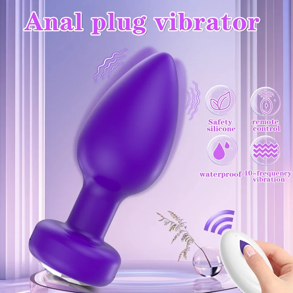 Wireless Prostate Massager Vibrator For Couples Remote Control_voghion.com