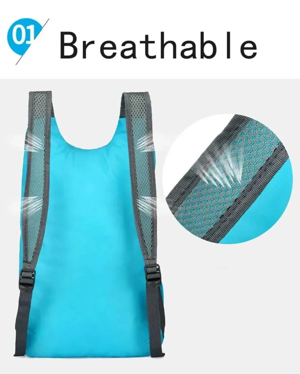 Sac à dos pliable imperméable unisexe d'extérieur grande capacité portable camping randonnée voyage sac à dos loisirs hommes femmes_voghion.com