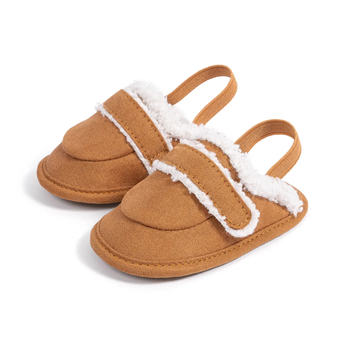 Pantofole neonato morbide in peluche calde per inverno ed interno_voghion.com
