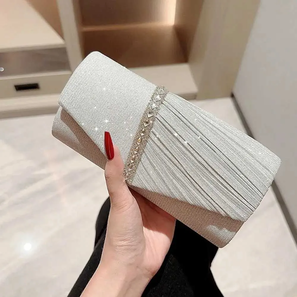 Pochette à paillettes pour femme, sac à main de soirée, de banquet, de soirée, de mariage, portefeuille Y241019_voghion.com
