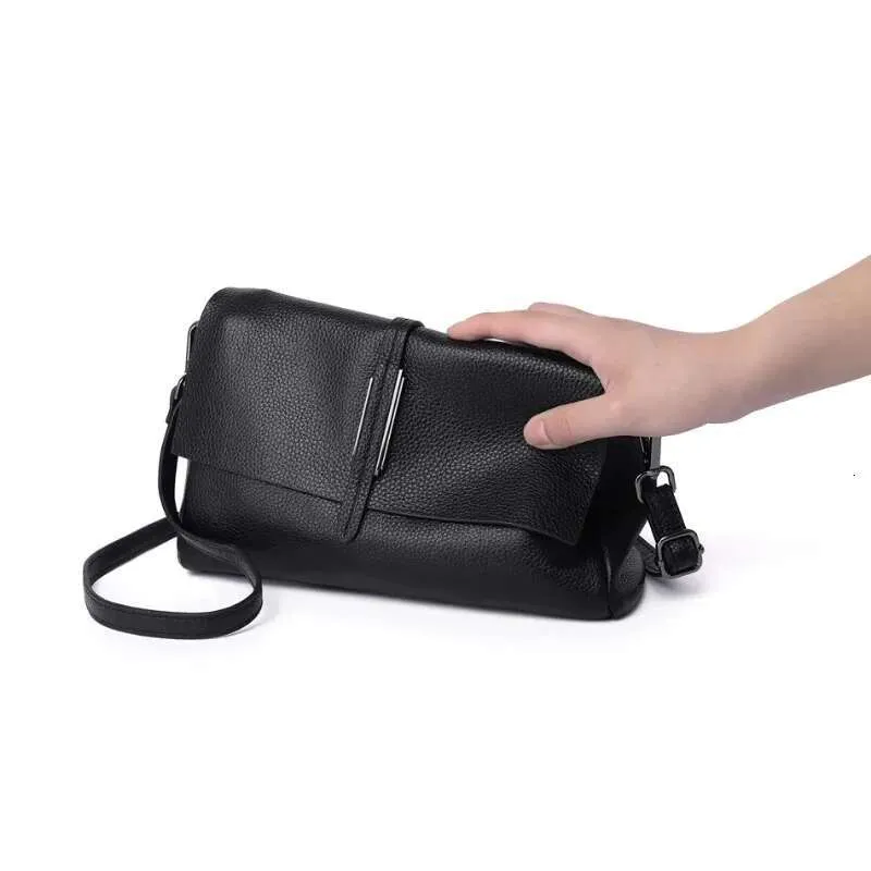 New Arliwwi Designer Real Cow Leather Lady's Flap Messenger Bags Soft Genuine Cowhide Functional Shoulder Handbags_voghion.com