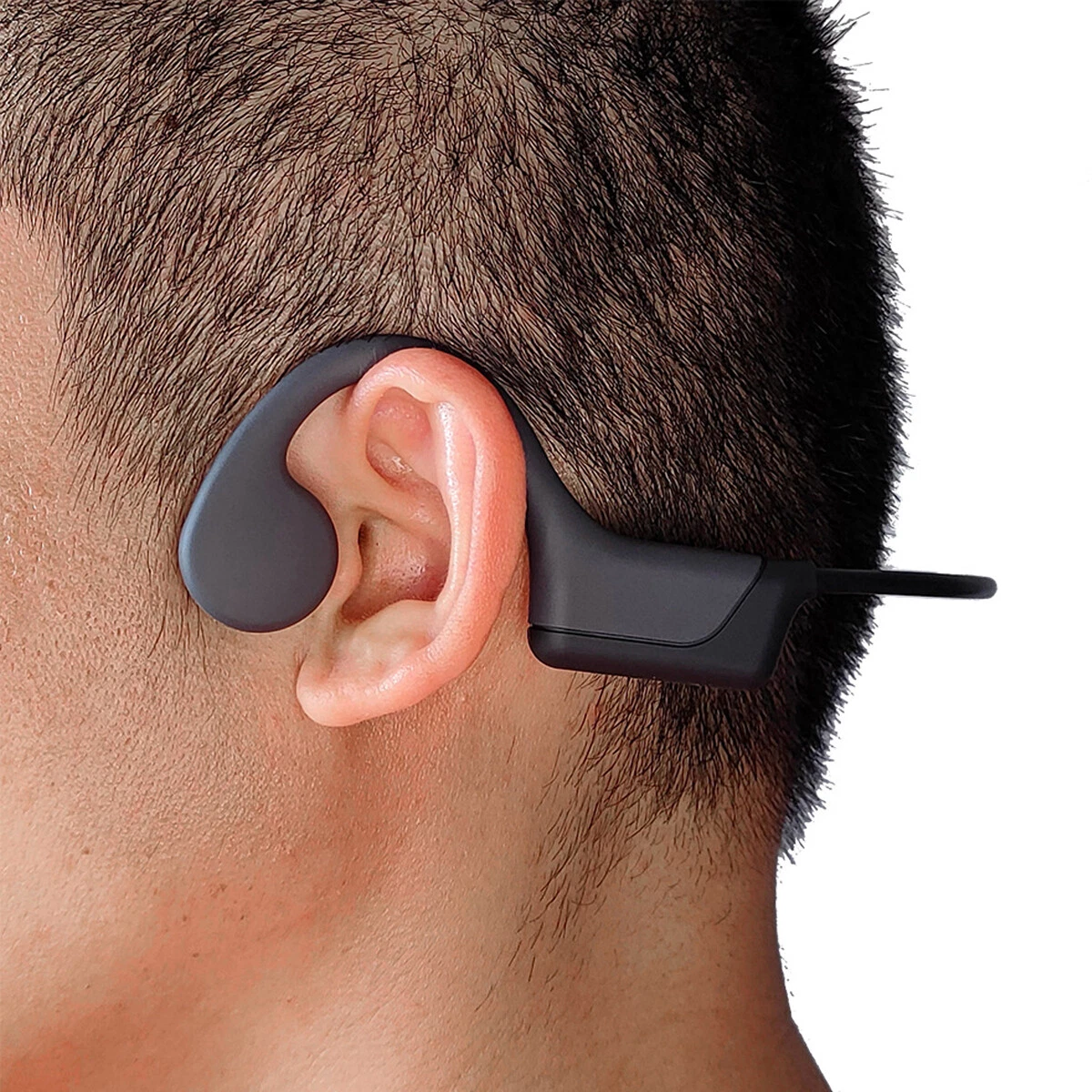 Écouteurs stéréo sans fil Bluetooth à conduction osseuse pour le sport, à oreille ouverte_voghion.com
