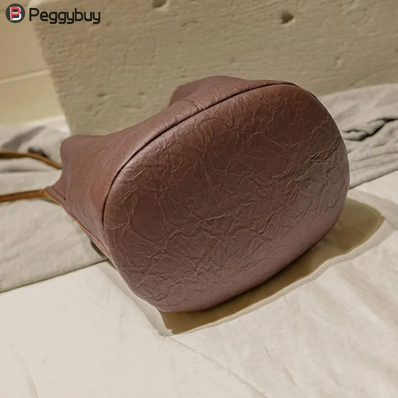 Borse nuove alla moda, vintage, da donna, a tracolla, in pelle, a secchiello, borsa da shopping, a mano_voghion.com