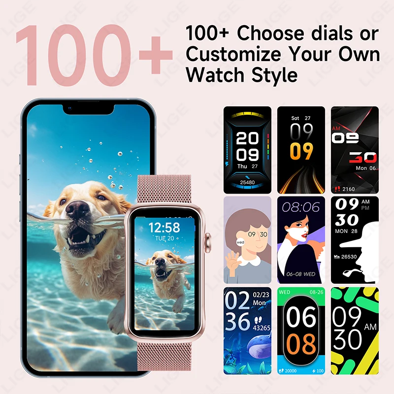 Smartwatch Fitness Tracker Mit Herzfrequenzmessung Und Sportmodus_voghion.com