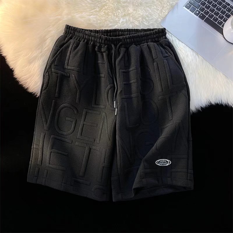 Herretøj Skummende Sportshorts Lige Herreshorts Tynde Sommer Retro High Street Ins Mærke Løse Casual Shorts_voghion.com