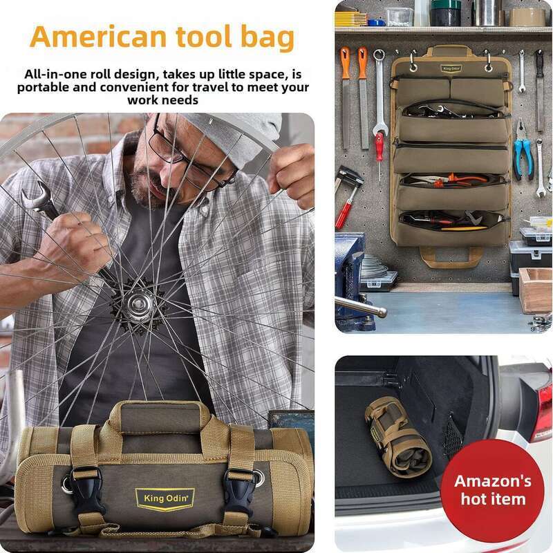 【bestseller】 Portable Tool Bag Waterproof And Wear-resistant Maintenance Vehicle Mounted Portable Roll Type_voghion.com